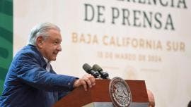 Andrés Manuel López Obrador en La Paz, BCS