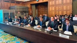 Delegación mexicana ante la CIJ contrademanda de Ecuador