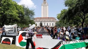 Estudiantes de la Universidad de Texas exigen fin de la guerra en Gaza (EFE)